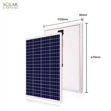 Quel est le matériau du cadre d'un panneau solaire poly 20 W ?