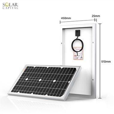 Panneau Solaire Monocristallin 30W